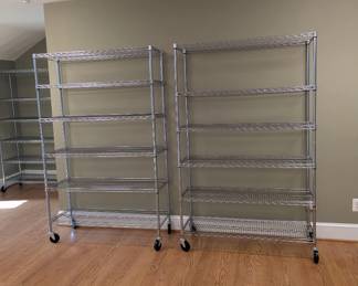 Multiple Metal storage rack assembled