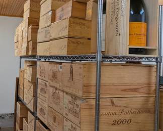Multiple to choose from and variety of empty wine crates