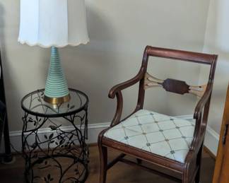 Matching end table with chair
