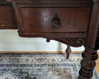 Antique desk made of Cherry wood 48" X 26"