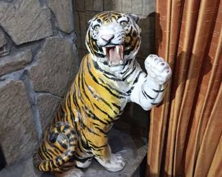 Large Italian Ceramic Tiger