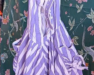 Purple and White Sandra Dee Style Dress