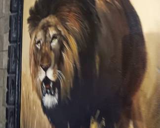 Large Lion Artwork