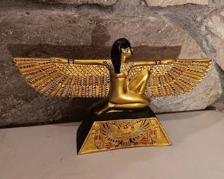 Egyptian Isis Gold Statue
