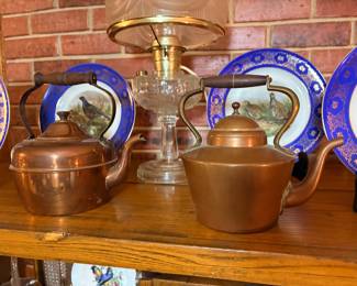 Copper tea pots