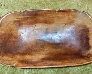 31 1/2 inch long antique dough bowl 