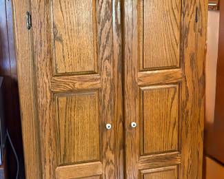 Made by a family member! Solid wood cabinet 