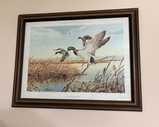  "Southern Bound" limited edition art print by artist R.J. McDonald featuring mallard ducks