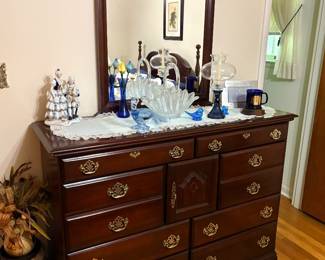 Kincaid Furniture Lenoir Collection dresser is made of solid cherry wood