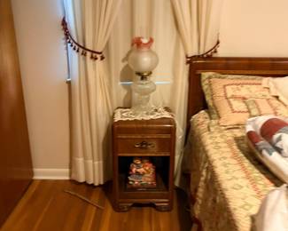1930's waterfall nightstand 