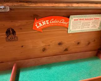 Lane furniture cedar chest waterfall design 