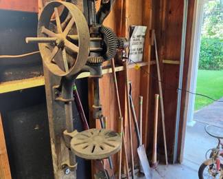 Antique drill press