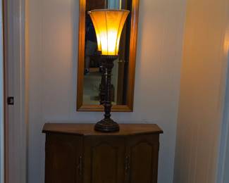 Entry console and mirror
