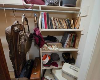 Luggage and music (books and sheet)