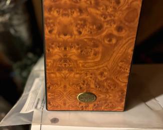 Burl wood humidor