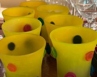Colorful High Ball Glasses
