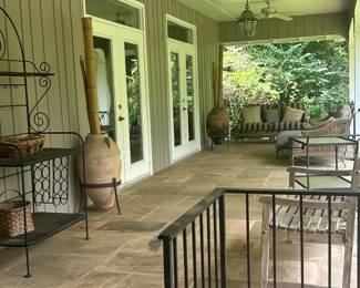 Lots of outside furniture/accessories on the front porch