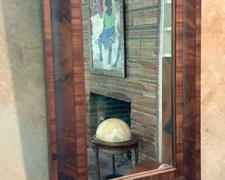 Antique Empire Mahogany Mirror