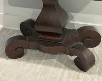 Antique Walnut Empire Table with Curved Feet