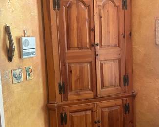 French Country Corner Cabinet