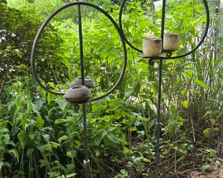 Decorative Iron Candle Holders