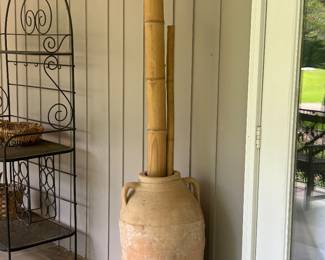 Large Handmade URNS in METAL STAND