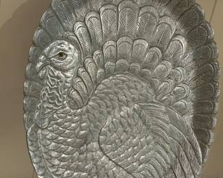 Pewter Arthur Court Turkey Tray - LARGE