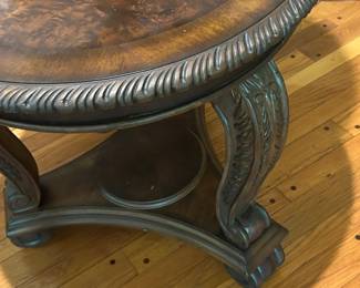 One of a PAIR of Round Side Tables