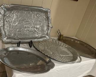 Pewter and Metal Trays