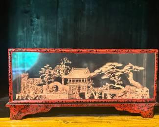 Miniature Carvings inside Box