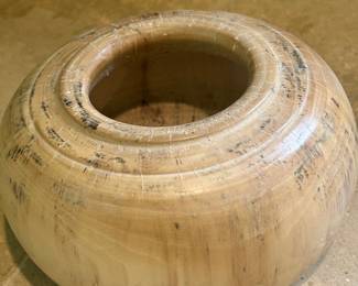 Hand Carved Bowl signed on the bottom