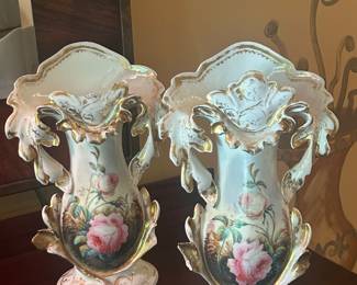 PAIR of OLD PARIS VASES