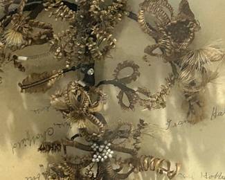 Intricate Flower Designs in the Shadow Box