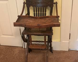 Antique Child's High Chair