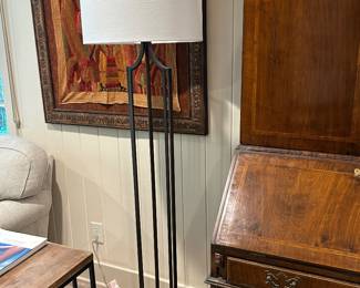 Modern Iron and Marble Floor Lamp