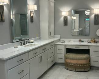 "HER" bathroom cabinets and Vanity