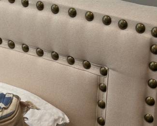 Nail Head Detailing on Headboard