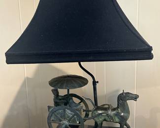 Asian Inspired Iron Lamp