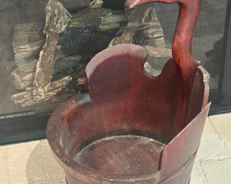 Hand Carved "Bird" Basket