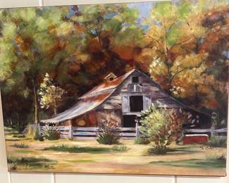 Barn Oil Painting
