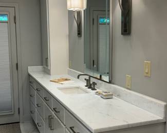 "HIS" bathroom cabinets & Sink