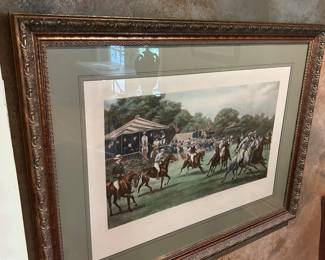 "Off to the Races" Framed Print
