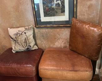 Leather Ottomans