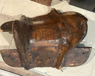 Wooden Saddle made on the Islands