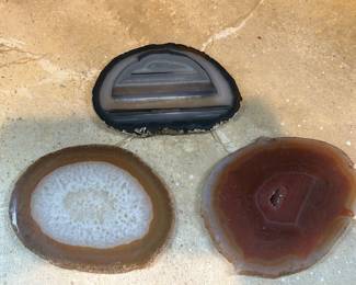 3 Agate Slices