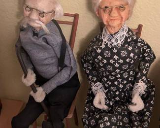 Old Man and Woman Dolls