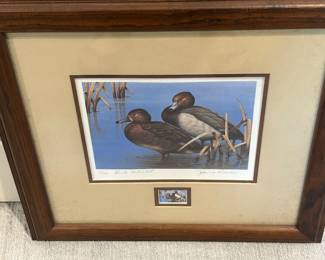 Ducks Unlimited Signed Print and Stamp