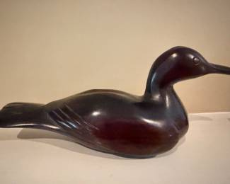 Iron Wood carved duck