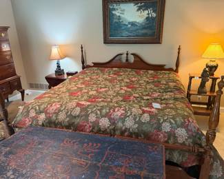 Very nice Davis cabinet for post king-size bed