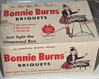 VERY RARE 1950's BONNIE BURNS BRIQUETS